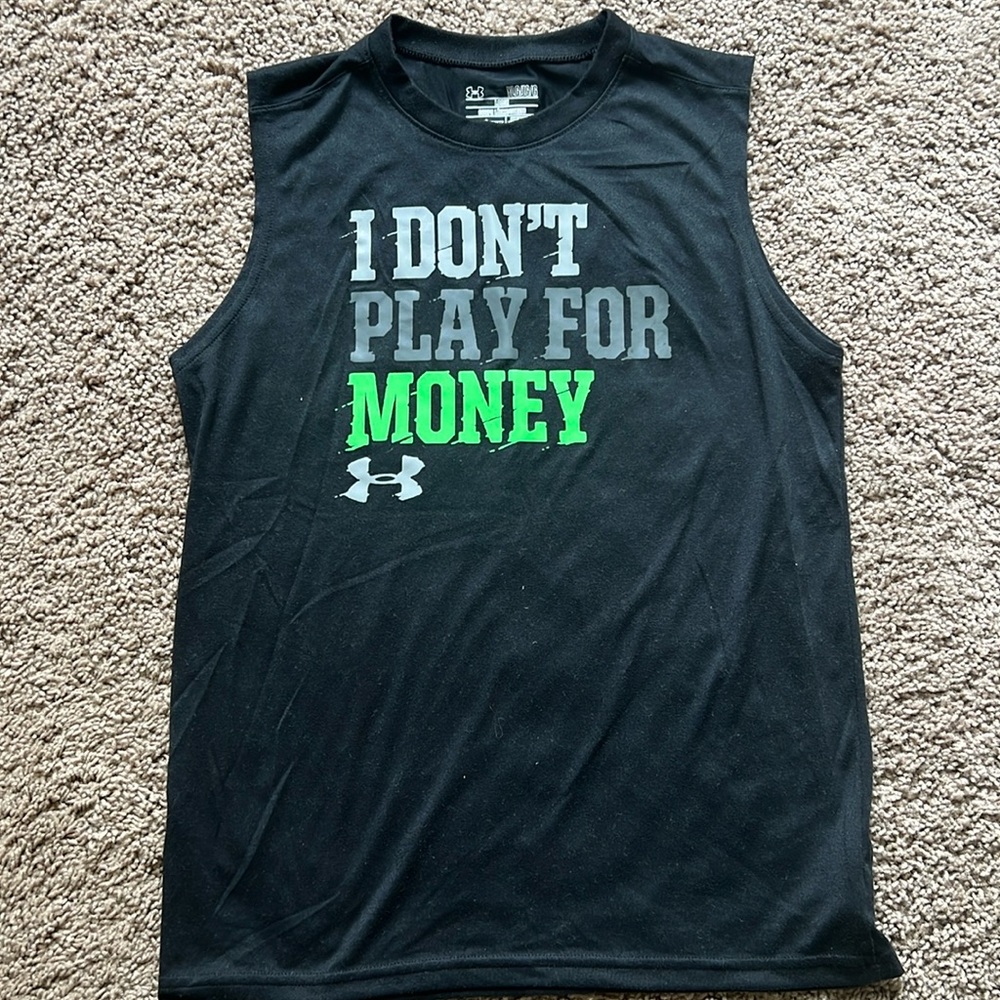 Boys Under Armour muscle tank size large